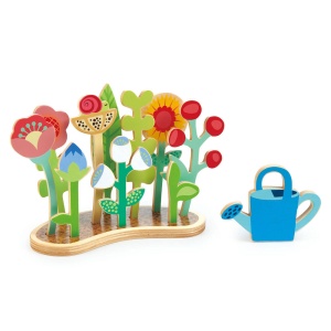 Set Grădinărit din Lemn pentru Copii – Pat de Flori cu Accesorii Flower Bed - Tender Leaf Toys - Img 3