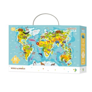 Puzzle de observare - Animalele lumii - Img 1