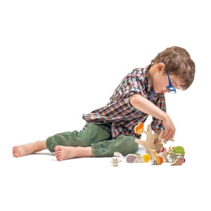 Animăluțe în Copac – Joc de Echilibru și Stivuire Garden Friends, 16 Piese - Tender Leaf Toys - Img 3