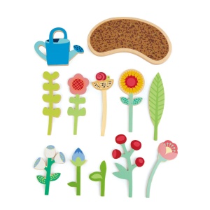 Set Grădinărit din Lemn pentru Copii – Pat de Flori cu Accesorii Flower Bed - Tender Leaf Toys - Img 4
