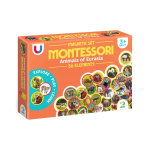 Set magnetic Montessori - Animale din Eurasia