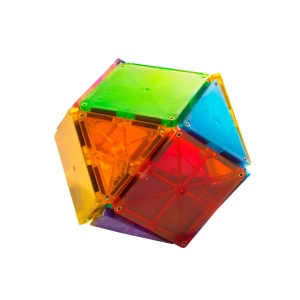 Magna Tiles - Clear Colors - set magnetic 32 piese - Img 5