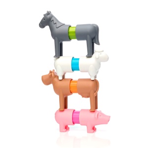 Primele Mele Animale de Fermă, Joc Magnetic de Construcție, 16 Piese - SmartMax - Img 3