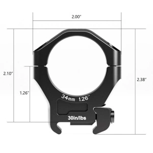 Arken Optics Halo 34mm Picatinny Rifle Scope Rings - High (37 mm)
