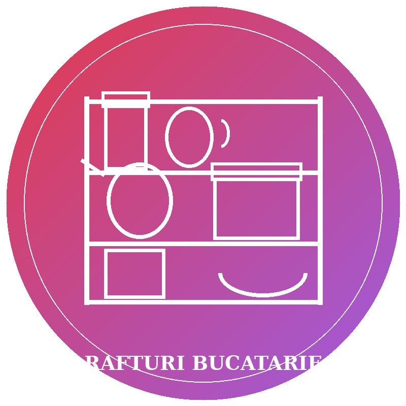 Rafturi modulare si mobilier bucatarie