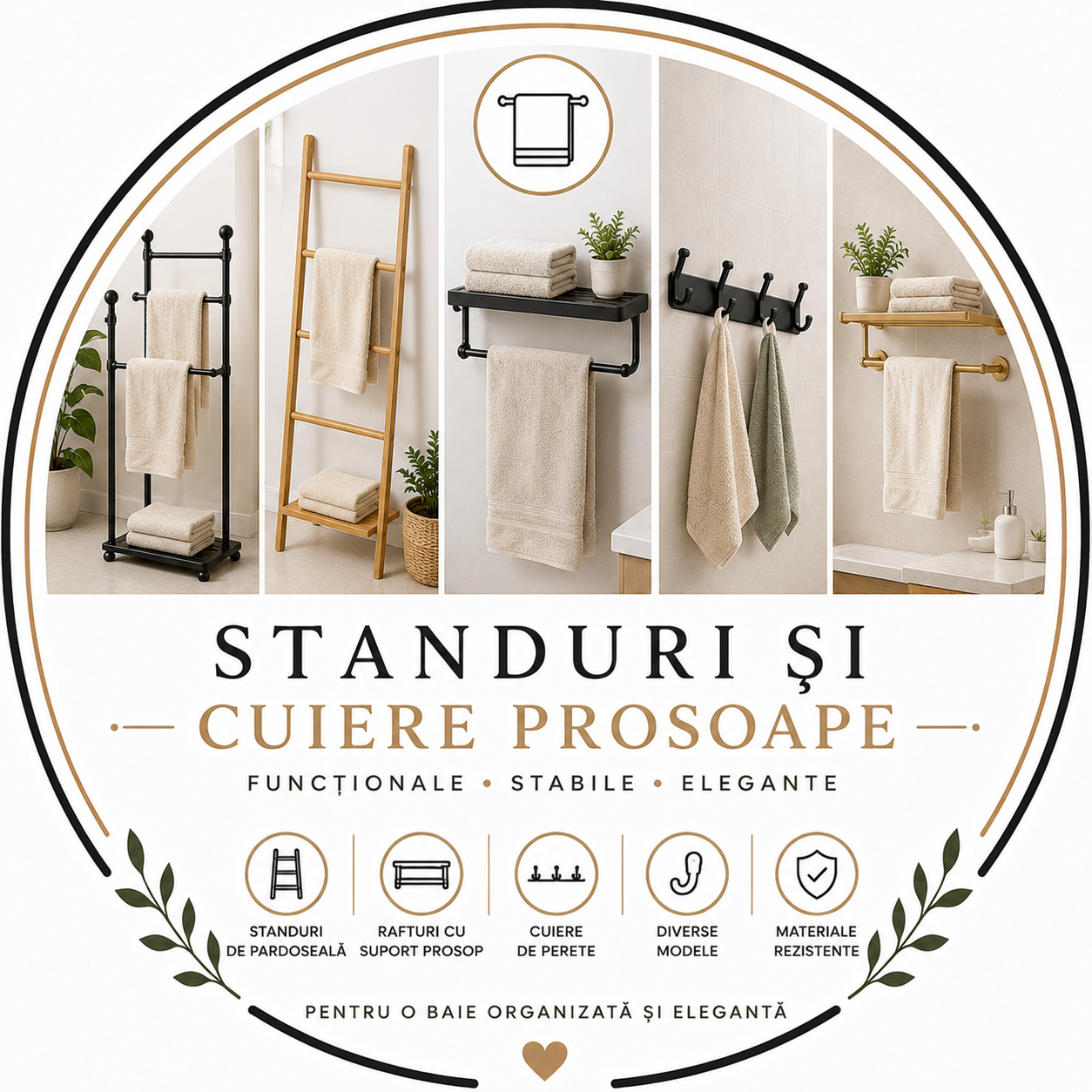 Standuri si cuiere prosoape