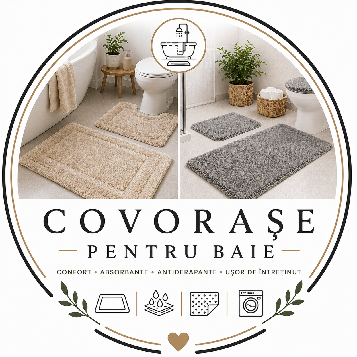Covorase baie