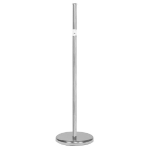 Suport hartie igienica 2 in 1 cu tija mobila, 68.5cm, argintiu - Img 2