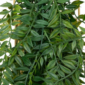 Planta artificiala suspendata Atmosphera Le Collectionneur cu ghiveci ceramic, 105 cm, auriu - Img 3