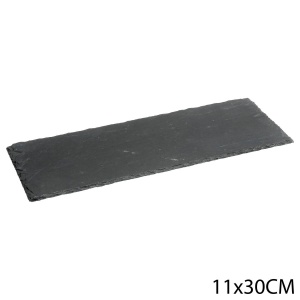 Platou servire Atmosphera ardezie, 11×30 cm, negru