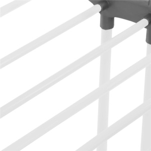 Uscator vertical pentru rufe, mobil si pliabil, cu doua umerase, 75x57x170cm, sarcina 20kg - Img 5