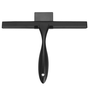 Racleta pentru baie din inox cu suport adeziv, lama 25 cm, finisaj mat negru - Img 6