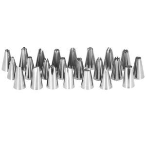 Set patiserie cu platou rotativ, 37 piese cu sabloane pentru ornarea prajiturilor - Img 5