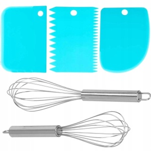 Set patiserie cu platou rotativ si 4 tavi de copt, 345 piese cu sabloane pentru ornarea prajiturilor - Img 5