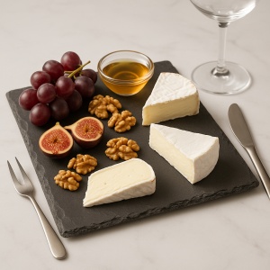 Platou servire Atmosphera ardezie, 30×30 cm, negru - Img 2
