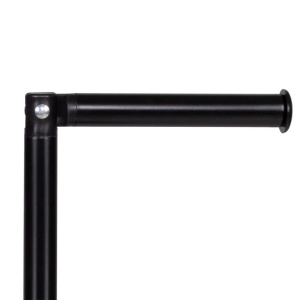 Suport hartie igienica 2 in 1 cu tija mobila, 68.5cm, negru - Img 4