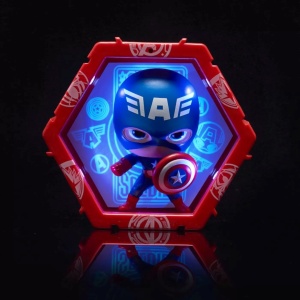 WOW! Pods - Figurină Marvel Captain America cu POD Hexagonal UV & Senzor IR, Lumini Interactive, Colecționabilă - Img 2