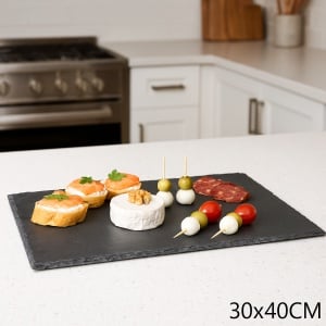 Platou servire Atmosphera ardezie, 30×40 cm, negru - Img 2