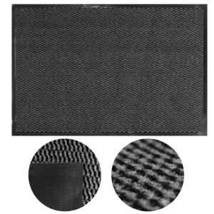Covoras intrare absorbant antimurdarie, PVC antiderapant, 60×90 cm, gri - Img 2