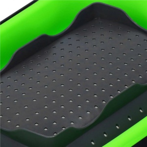 Strecuratoare pliabila pentru chiuveta, din plastic si silicon, brate extensibile, lungime 38-60cm - Img 2