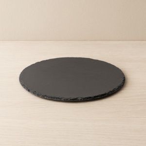 Platou servire Atmosphera ardezie, diametru 32 cm, negru - Img 3