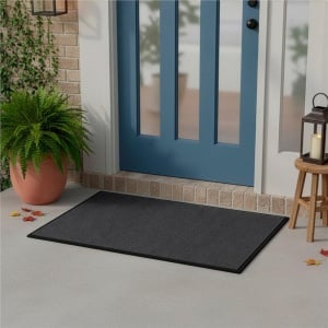 Covoras intrare absorbant antimurdarie, PVC antiderapant, 90×150 cm, gri - Img 4