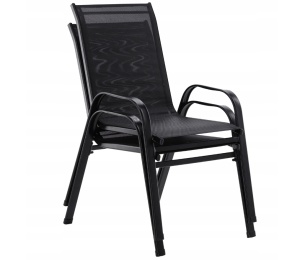 Set mobilier gradina Sersimo Torino, 2 scaune, 1 masa, gri antracit - Img 4