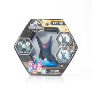 WOW! Pods - Figurină Mosasaurus cu POD Hexagonal UV & Senzor IR, Lumini Interactive, Colecționabilă