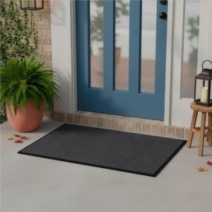 Covoras intrare absorbant antimurdarie, PVC antiderapant, 80×120 cm, gri - Img 4