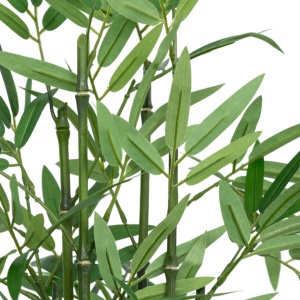 Planta artificiala Atmosphera bambus cu ghiveci natural, 46 cm, verde - Img 3
