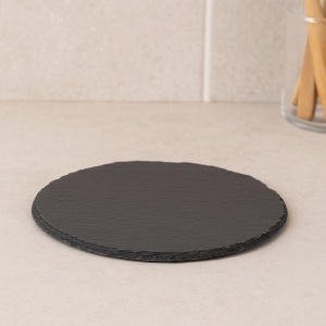 Platou servire Atmosphera ardezie, diametru 22 cm, negru - Img 4