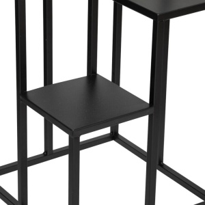 Suport plante Atmosphera cu 4 niveluri, structura metalica, 36x36x87 cm, negru - Img 4