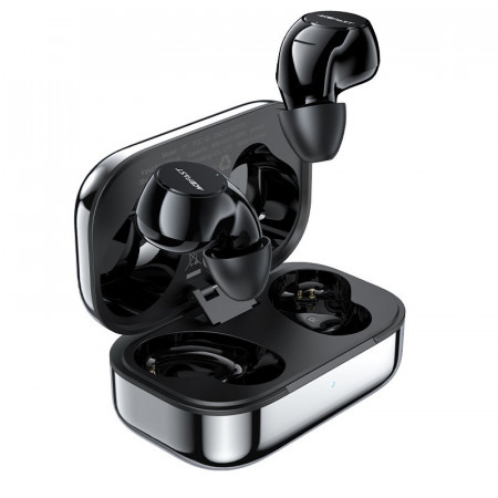 Геймърски безжични Bluetooth слушалки Acefast T7 TWS Bluetooth 5.2, cVc 8.0, aptX, SBC, AAC, 65ms delay, IPX4, сребрист