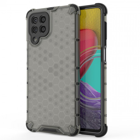 Гръб Honeycomb Armor със силиконов бъмпер - Samsung Galaxy M53 черен