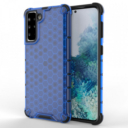 Гръб Honeycomb Armor със силиконов бъмпер - Samsung Galaxy S22+ син