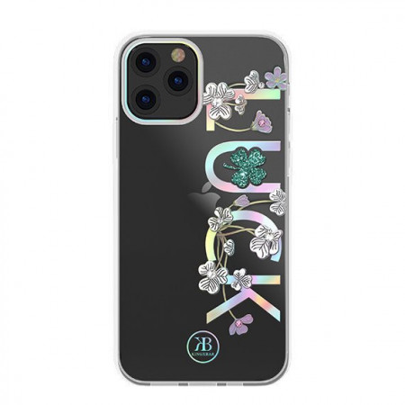 Гръб KINGXBAR Lucky с оригинални кристали Swarovski - iPhone 12 mini (късмет) прозрачен