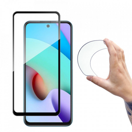 Гъвкав протектор с пълно покритие WOZINSKY - Xiaomi Redmi 10 / 10 2022 / Note 11 4G черна рамка