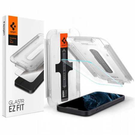 Закален стъклен протектор SPIGEN TR Ez Fit с инструмент за поставяне - iPhone 13 / 13 Pro / 14
