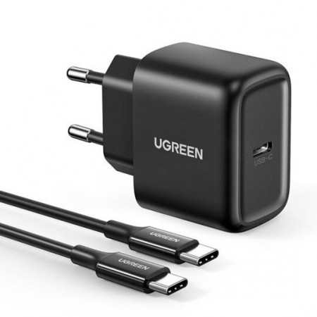 Зарядно за стена UGREEN 25W USB Type C PD черно