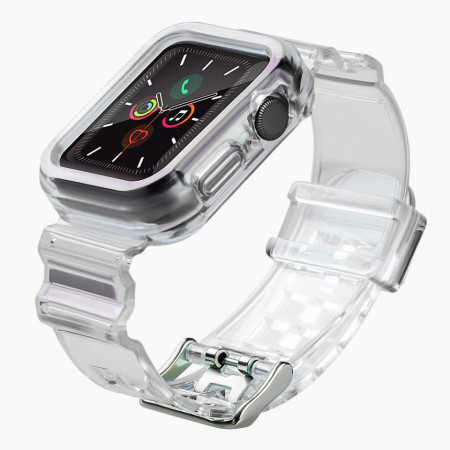 Калъф за корпус с каишка Light Strap - Apple Watch 38mm Series 3 / 38mm Series 2 черен