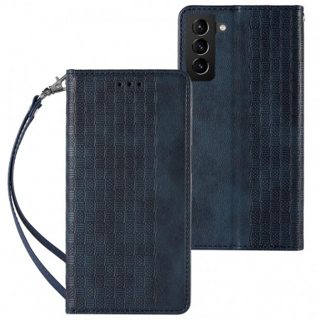 Калъф тип книга с връзка Magnet Strap - Samsung Galaxy A23 / A23 5G син