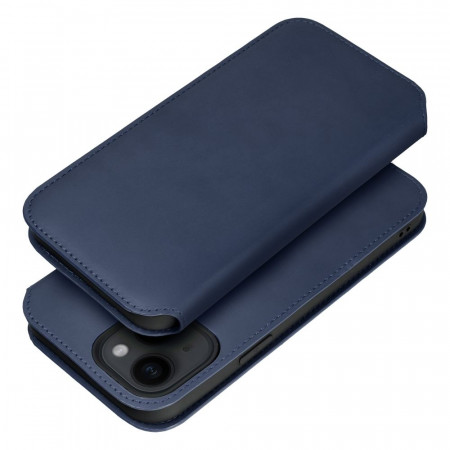 Калъф тип книга Dual Pocket - iPhone 15 тъмносив