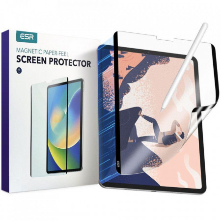 Магнитен гъвкав протектор ESR PAPER FEEL - iPad Pro 11" (2nd gen 2020) / Pro 11" (3rd gen 2021) / Pro 11" (4th gen 2022) / Air 10.9" (4th gen 2020) / (5th gen 2022) прозрачен мат