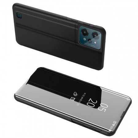 Огледален калъф тип книга Clear View - Realme C31 черен - Img 1