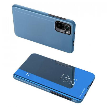 Огледален калъф тип книга Clear View - Xiaomi Poco M4 Pro 5G син