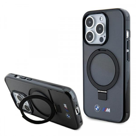 Оригинален гръб BMW Ring Stand M MagSafe - iPhone 15 Pro Max черен - Img 1