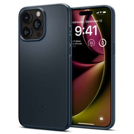 Оригинален гръб SPIGEN Thin Fit - iPhone 15 Pro Max Metal Slate