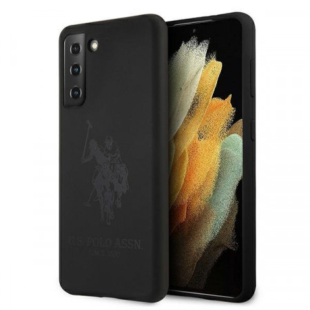 Оригинален гръб US POLO Silicone - Tone USHCS21MSLHRTBK - Samsung Galaxy S21+ 5G черен