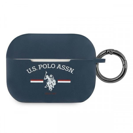 Оригинален калъф за слушалки US Polo USACAPSFGV - AirPods Pro сив / тъмносин
