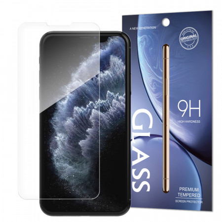 Плосък закален стъклен протектор 9H - iPhone X / XS / 11 Pro